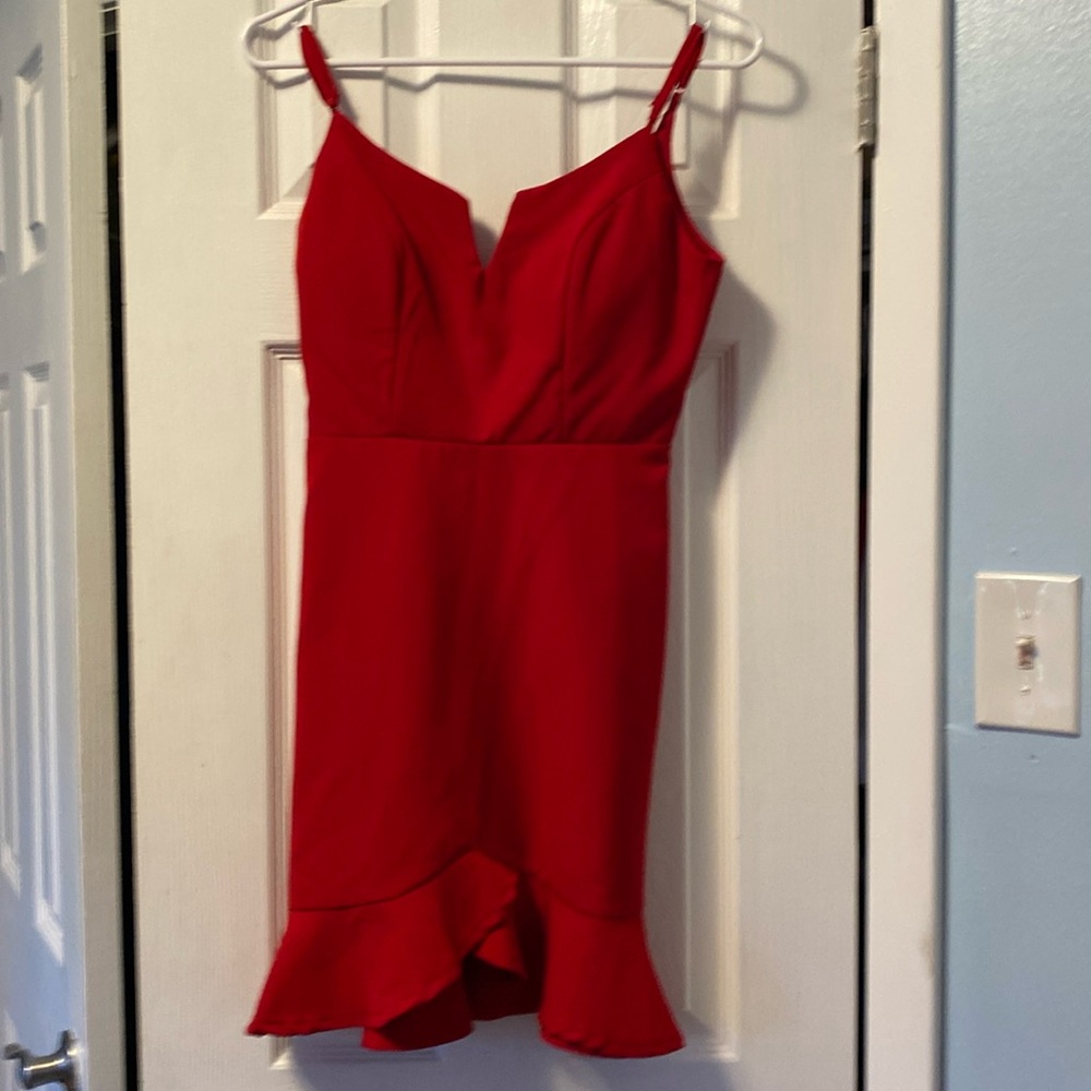 City vibe red dress